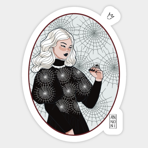 Spider girl Sticker by fiorellaannoni